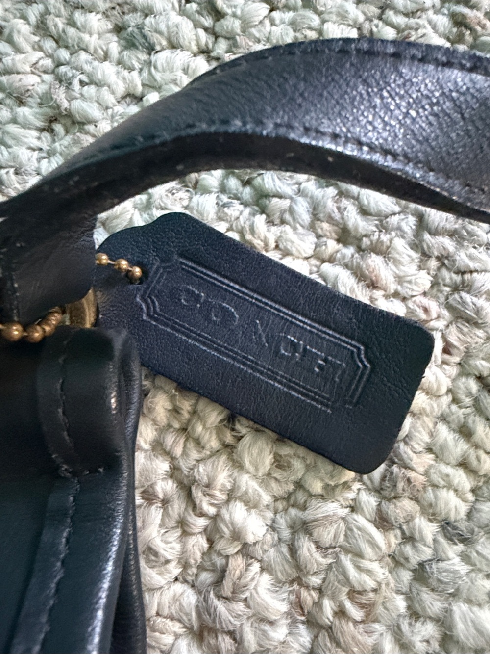 Vintage Coach Black Leather Murphy Crossbody Style #CB 9930 - Picture 2 of 14